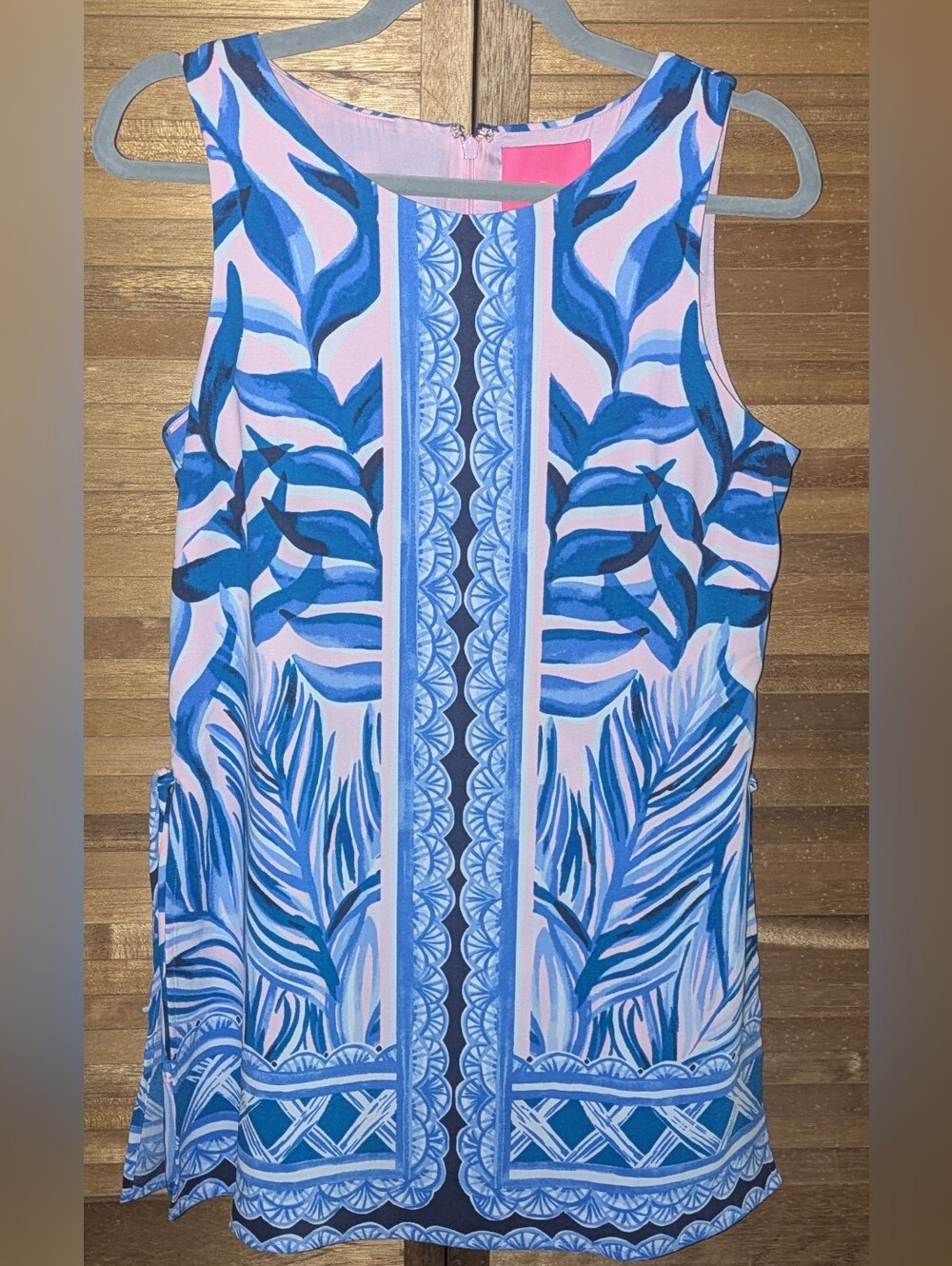 Lilly Pulitzer Pink And Blue Dress/Romper EUC - Picture 4 of 7
